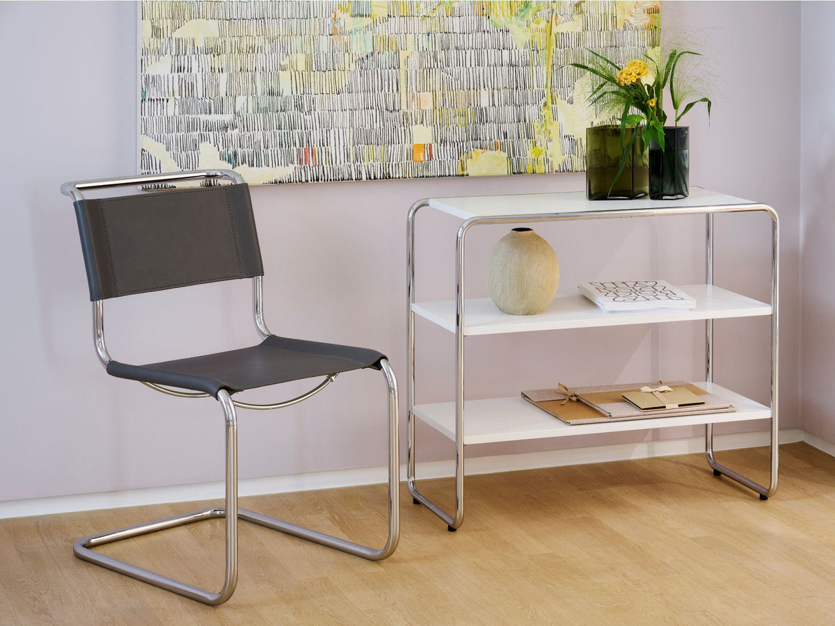 Freischwinger Thonet S 33 - Kernleder