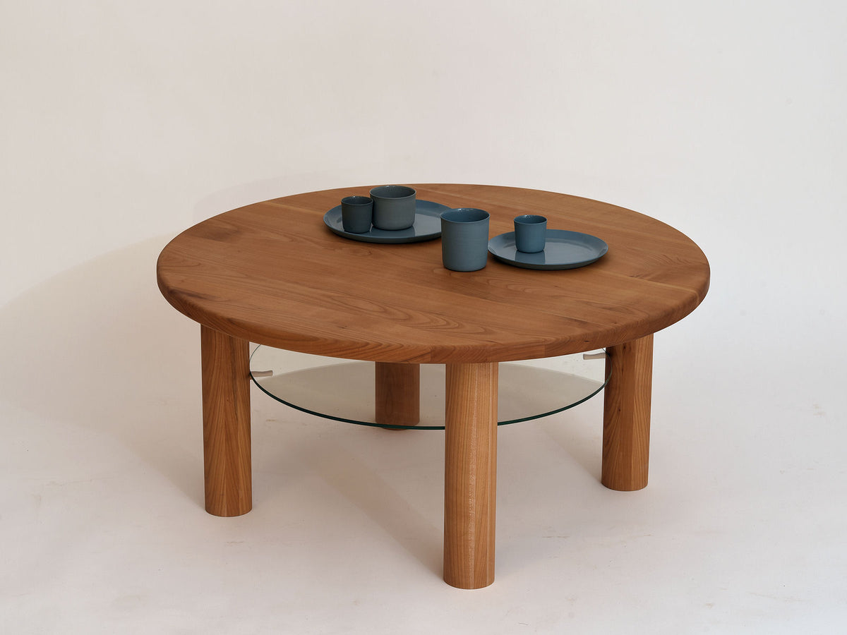 Couchtisch Rondo mit Glasablage