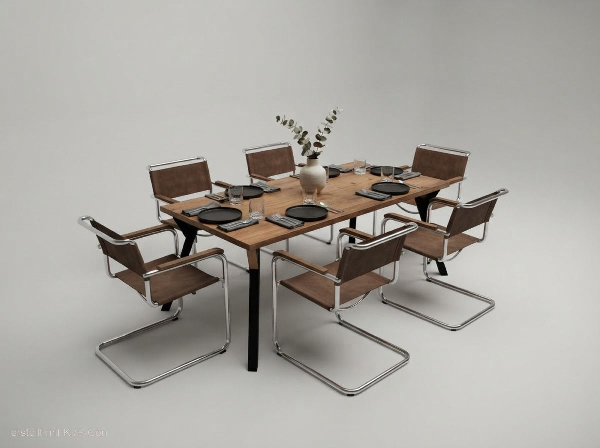 Freischwinger Thonet S 34 - Kernleder