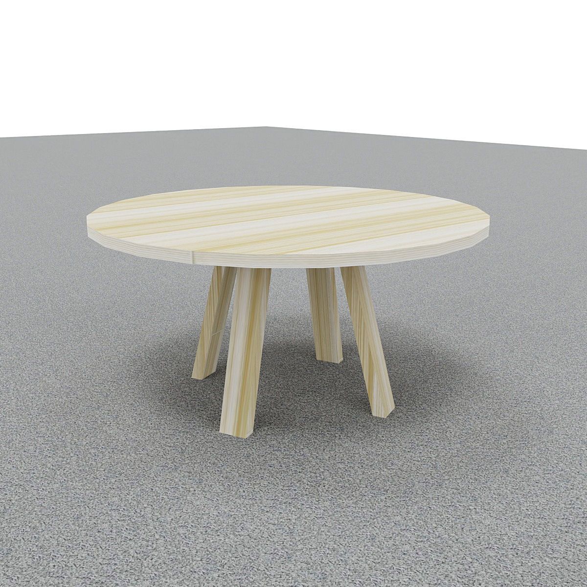 Tisch Bardo - D 100 cm, Eiche Premium