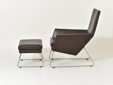Sessel Don mit Hocker von Label