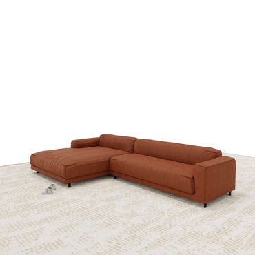 Freistil 136 Loungesofa Leder Ockerbraun