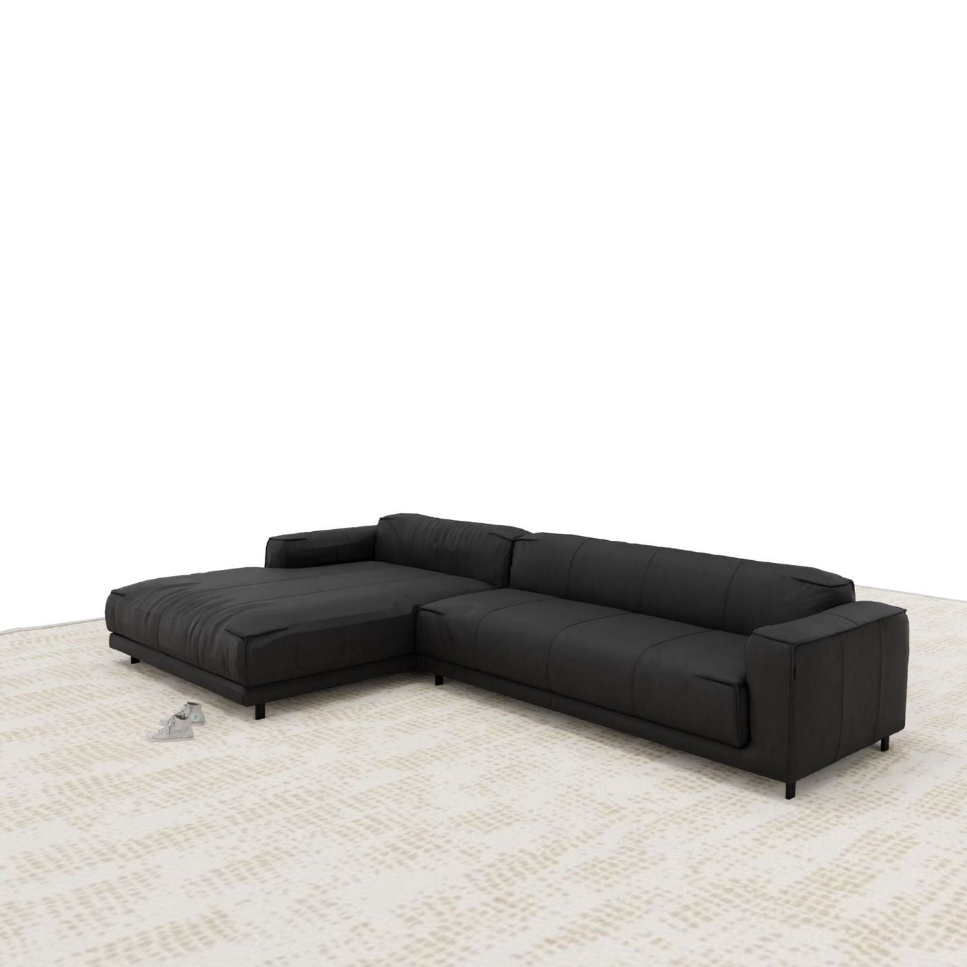 Freistil 136 Loungesofa Leder Ockerbraun