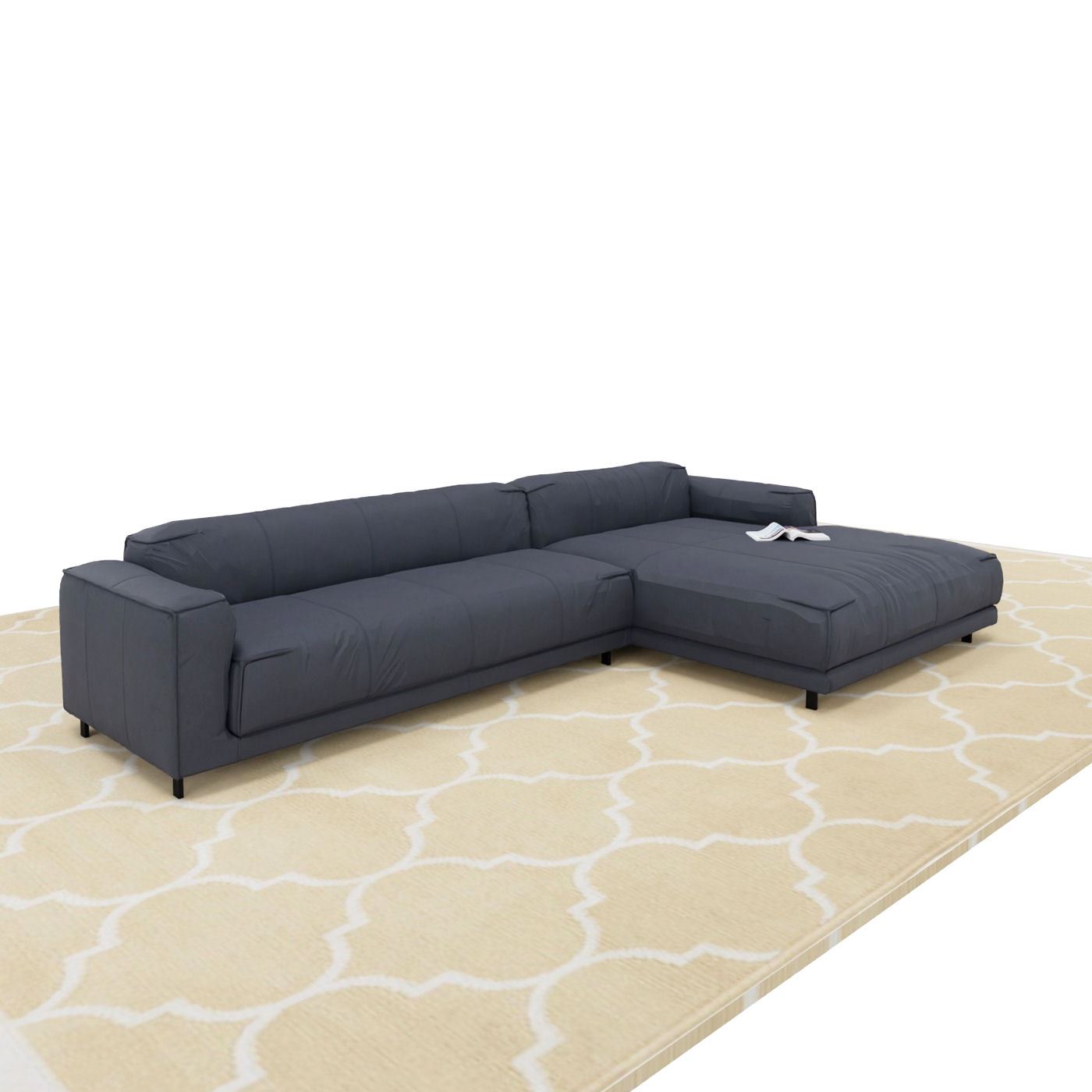 Freistil 136 Loungesofa Leder Ockerbraun