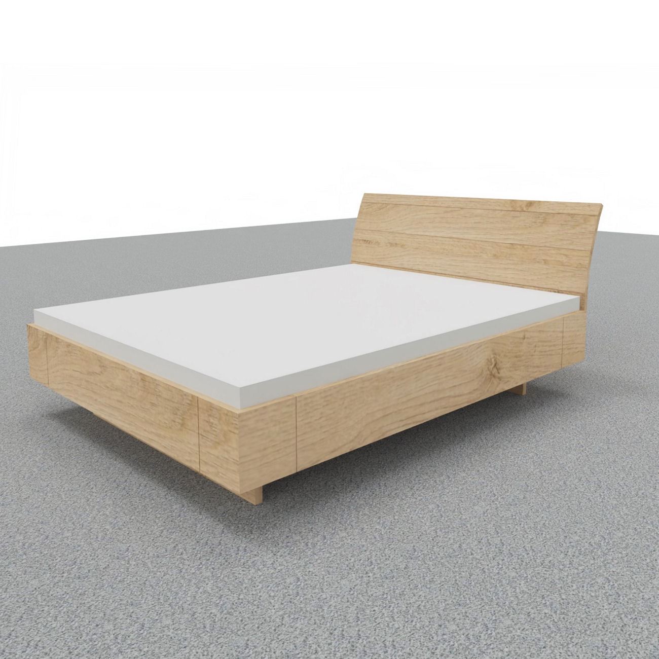 Bett Nui - am. Nussbaum, 100/200 cm