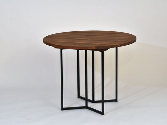 Tisch Orbis, am. Nussbaum, D 100 cm