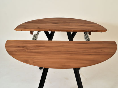 Tisch Panyo, Rüster, D 120 cm - Besonderes Holz, guter Preis