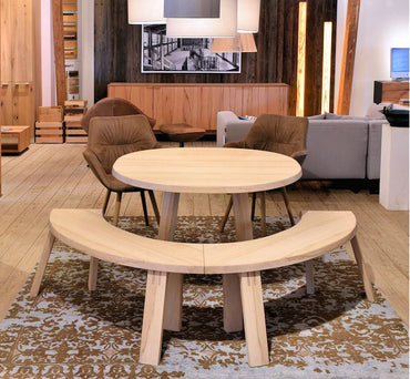 Tisch Bardo - D 100 cm, Eiche Premium
