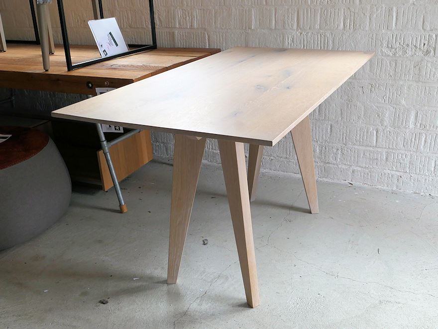 Tisch Tablo, Wildeiche Weißöl, 140/75 cm