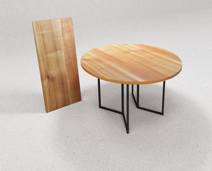 Tisch Orbis, Kirsche mit Verlängerung 50 cm - Rhöner Wohnen