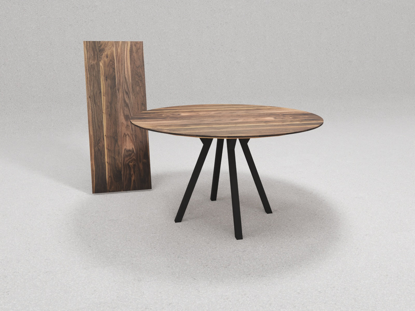 Tisch Panyo, Nussbaum mir Verlängerung 50 cm - Rhöner Wohnen