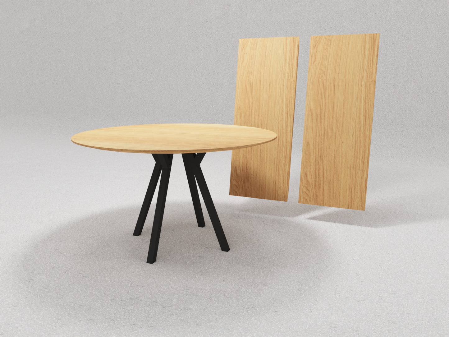 Tisch Panyo, Eiche mit Verlängerung 2x 50 cm - Rhöner Wohnen