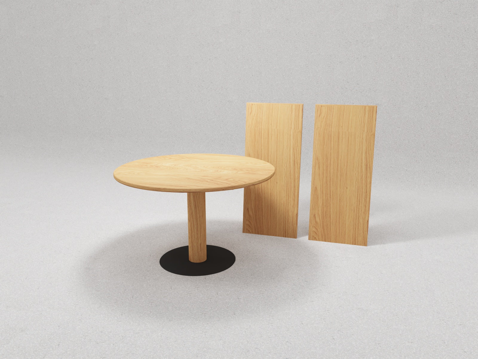 Tisch Rondonero, Eiche mit Verlängerung 2x 50 cm - Rhöner Wohnen