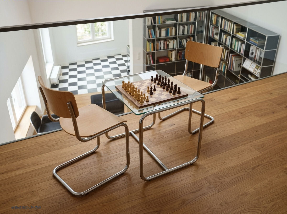 Freischwinger Thonet S 43 - Buche ohne Armlehnen