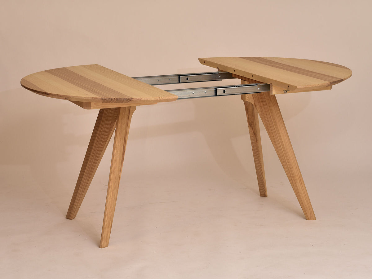 Tisch Sfer, Esche, D 110 cm - besonderes Holz, besonderer Preis