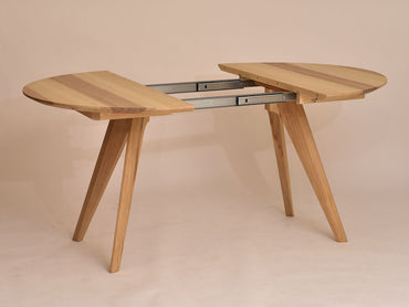 Tisch Sfer, Esche, D 110 cm - besonderes Holz, besonderer Preis