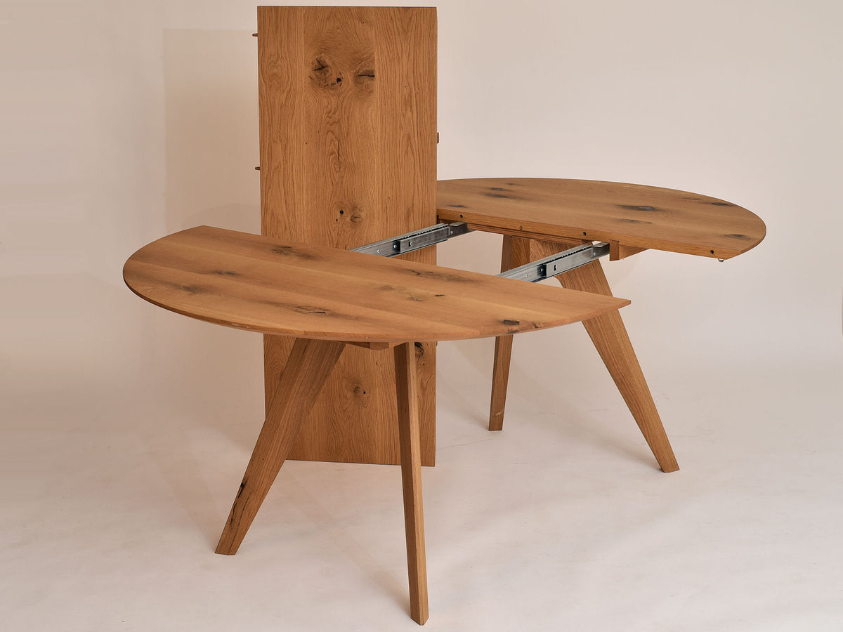 Tisch Sfer, D 130 cm - Lebendige Wildeiche zum atrakativen Preis