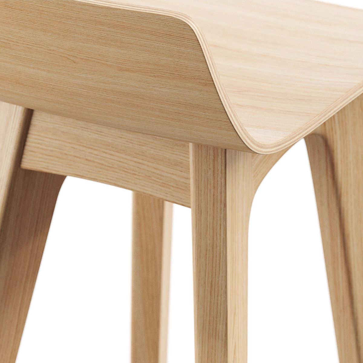 Barhocker Morph - H 65 cm, Eiche